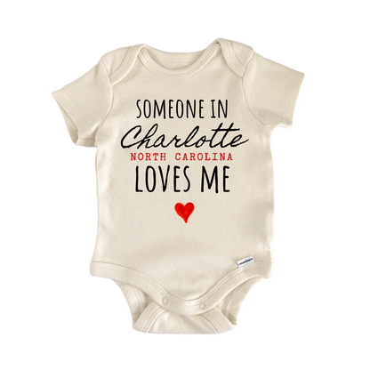 Charlotte North Carolina Baby Gift Baby Bodysuit
