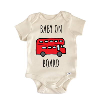 Double Decker England London Britain Baby Gift Baby Bodysuit
