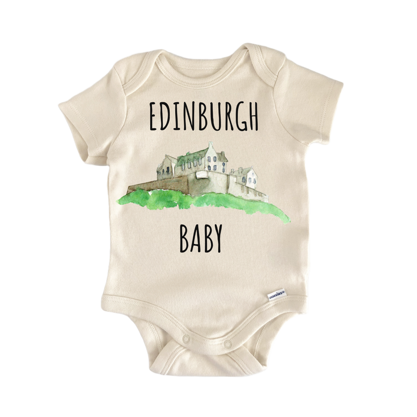 Edinburgh Castle Scotland Baby Gift Baby Bodysuit