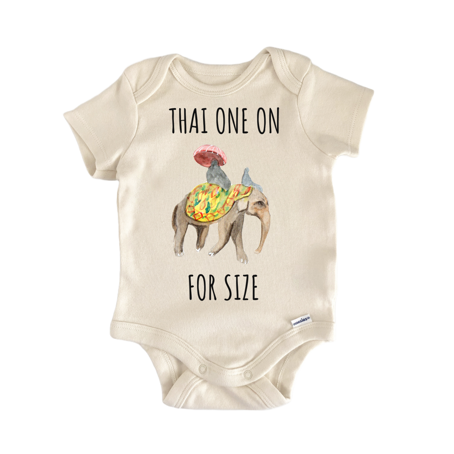 Thai Elephant Ride Baby Gift Baby Bodysuit