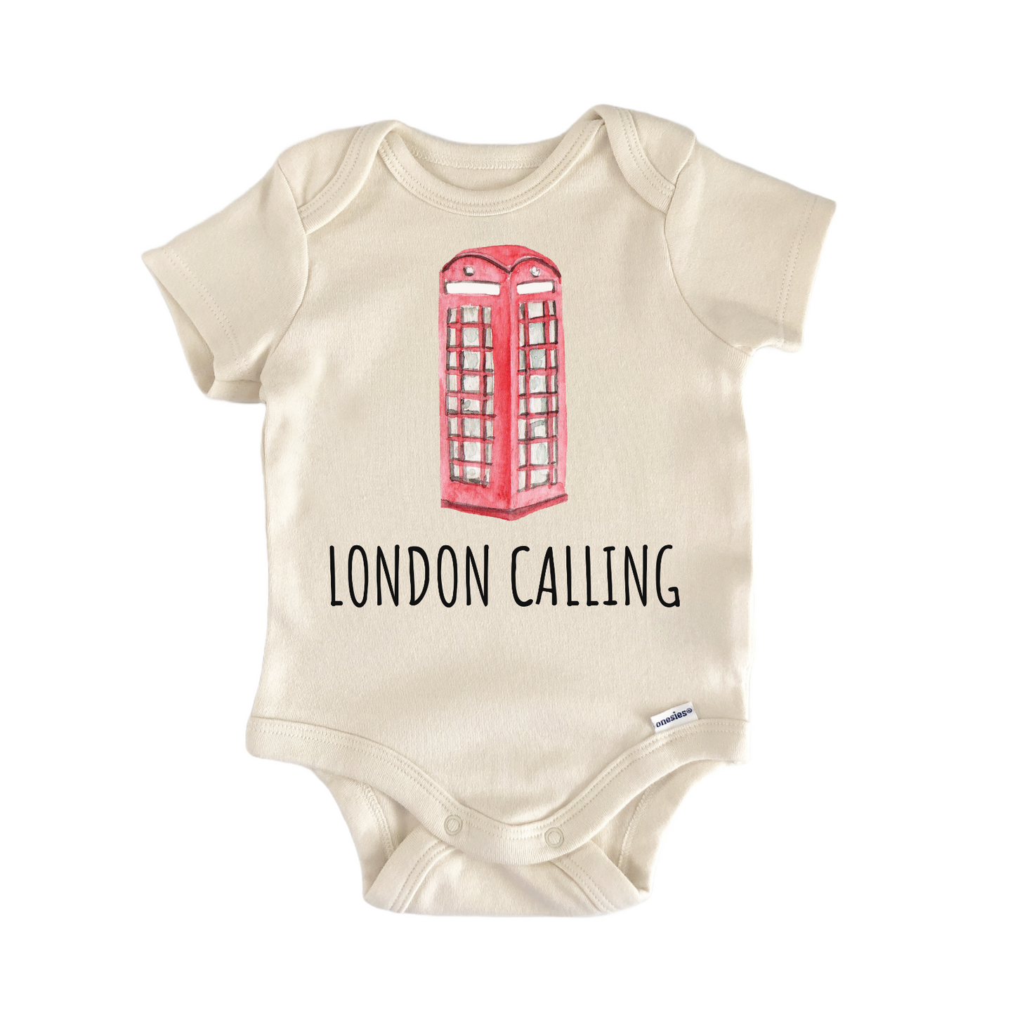 London Telephone Booth Baby Gift Baby Bodysuit