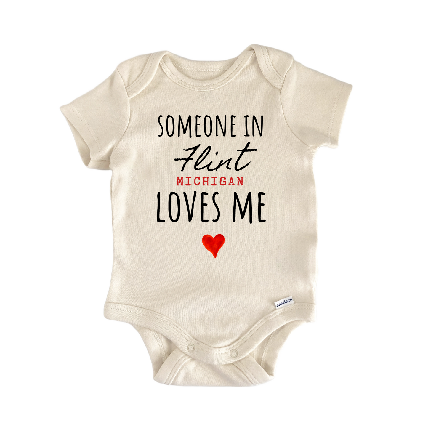 Flint Michigan Baby Gift Baby Bodysuit