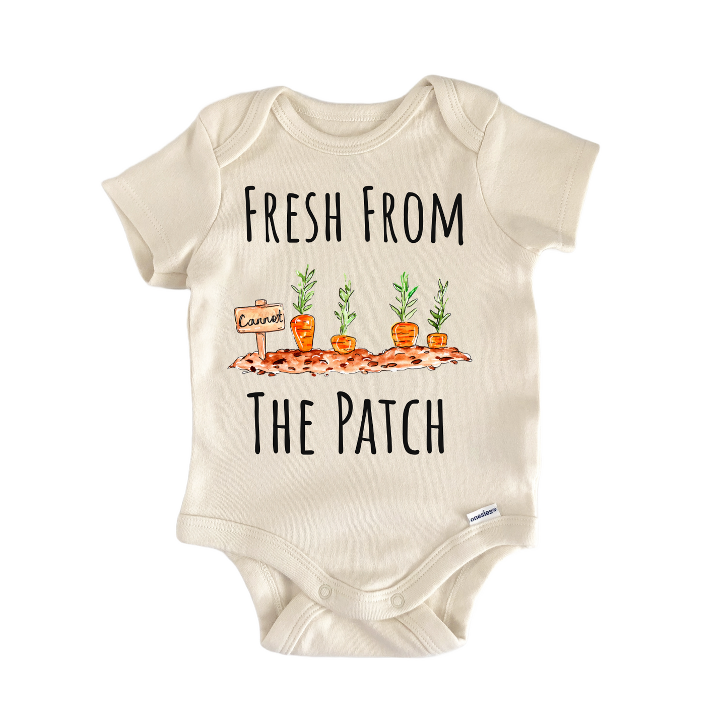 Fresh From The Patch Carrot Vegetable Baby Gift Baby Bodysuit