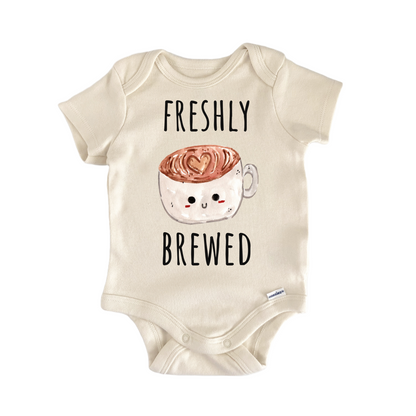 Freshly Brewed Coffee Espresso Bean Baby Gift Baby Bodysuit