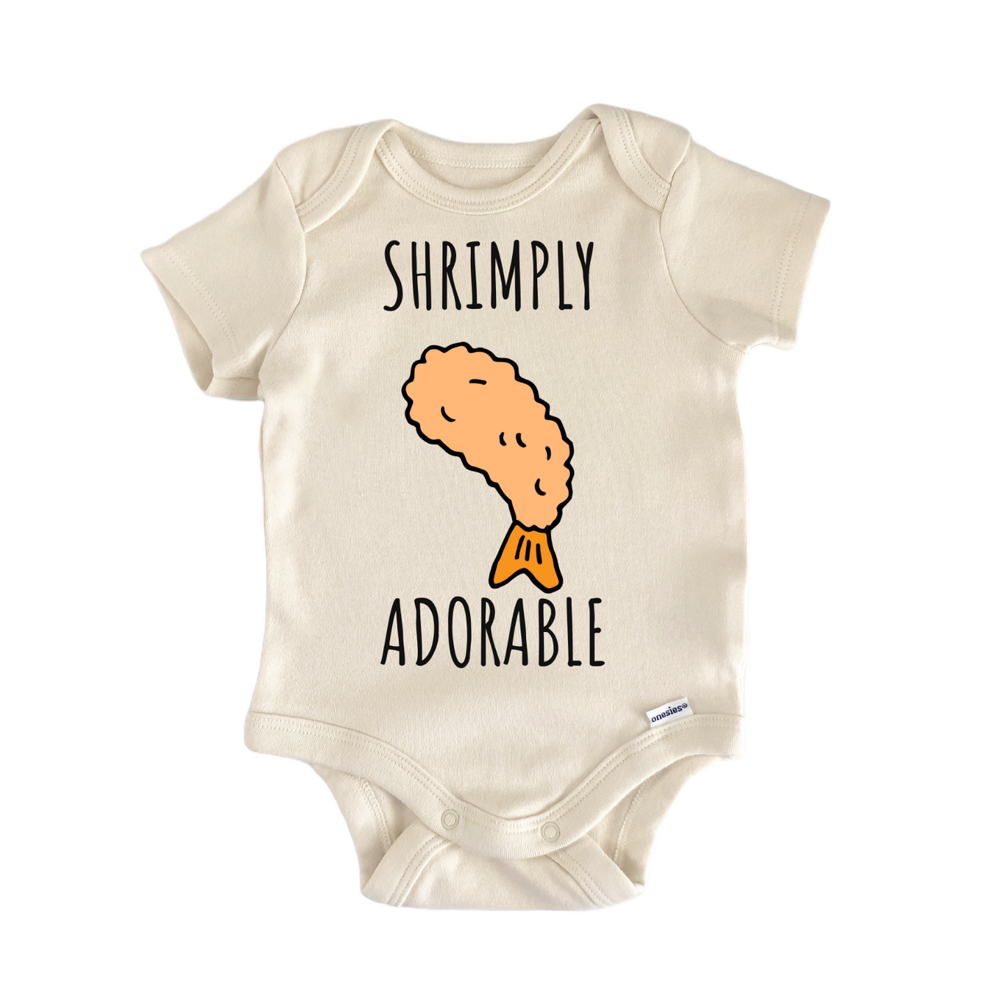 Fried Shrimp Seafood Shrimply Baby Gift Baby Bodysuit
