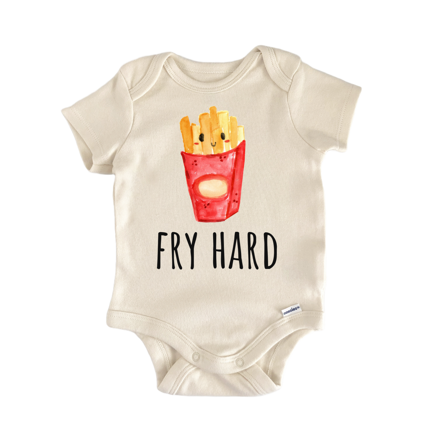 Fry Hard French Fries Fast Food Baby Gift Baby Bodysuit