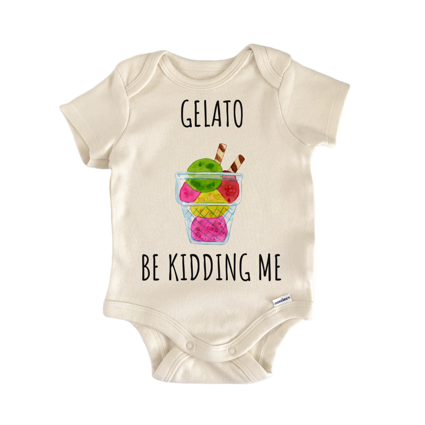 Gelato Ice Cream Dessert Baby Gift Baby Bodysuit