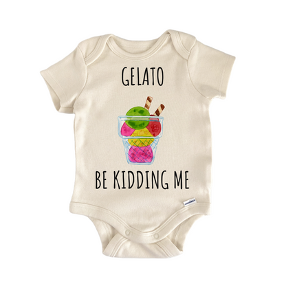 Gelato Ice Cream Dessert Baby Gift Baby Bodysuit