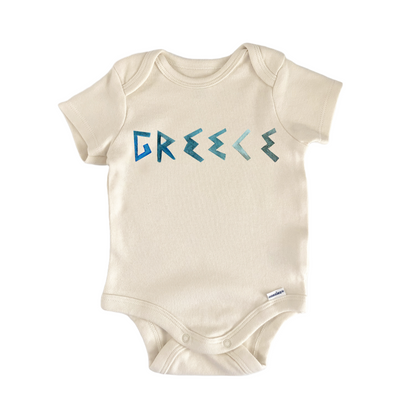 Greece Greek Font Baby Gift Baby Bodysuit