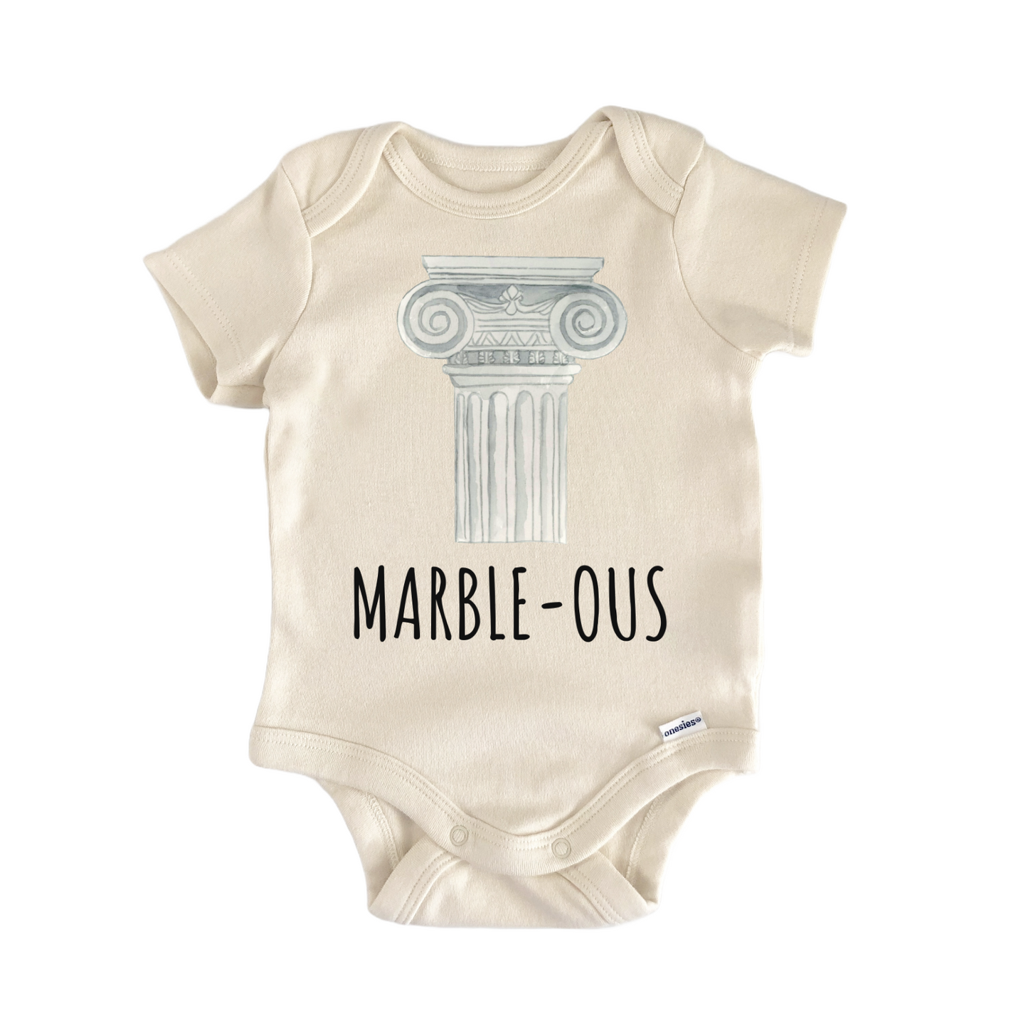 Greek Column Pillar Greece Baby Gift Baby Bodysuit