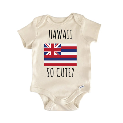 Hawaii State Flag Baby Gift Baby Bodysuit