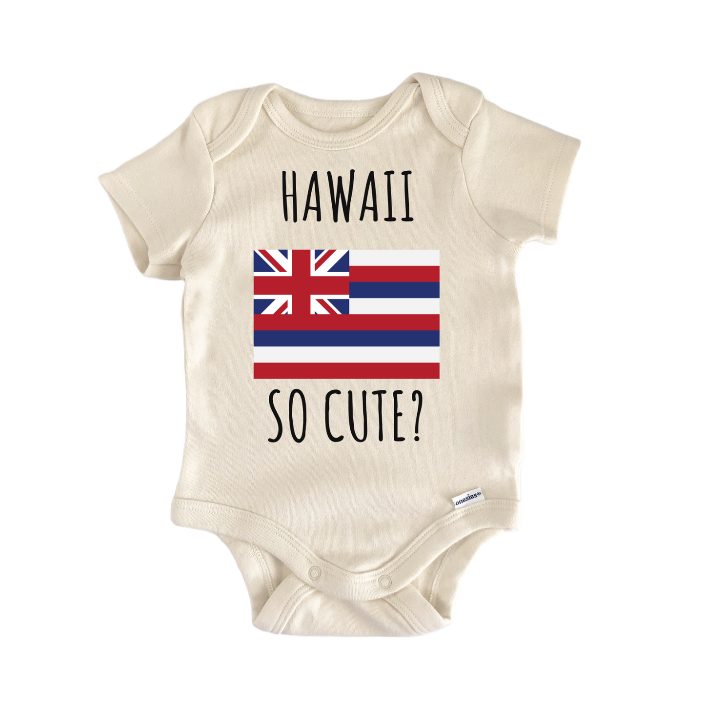Hawaii State Flag Baby Gift Baby Bodysuit
