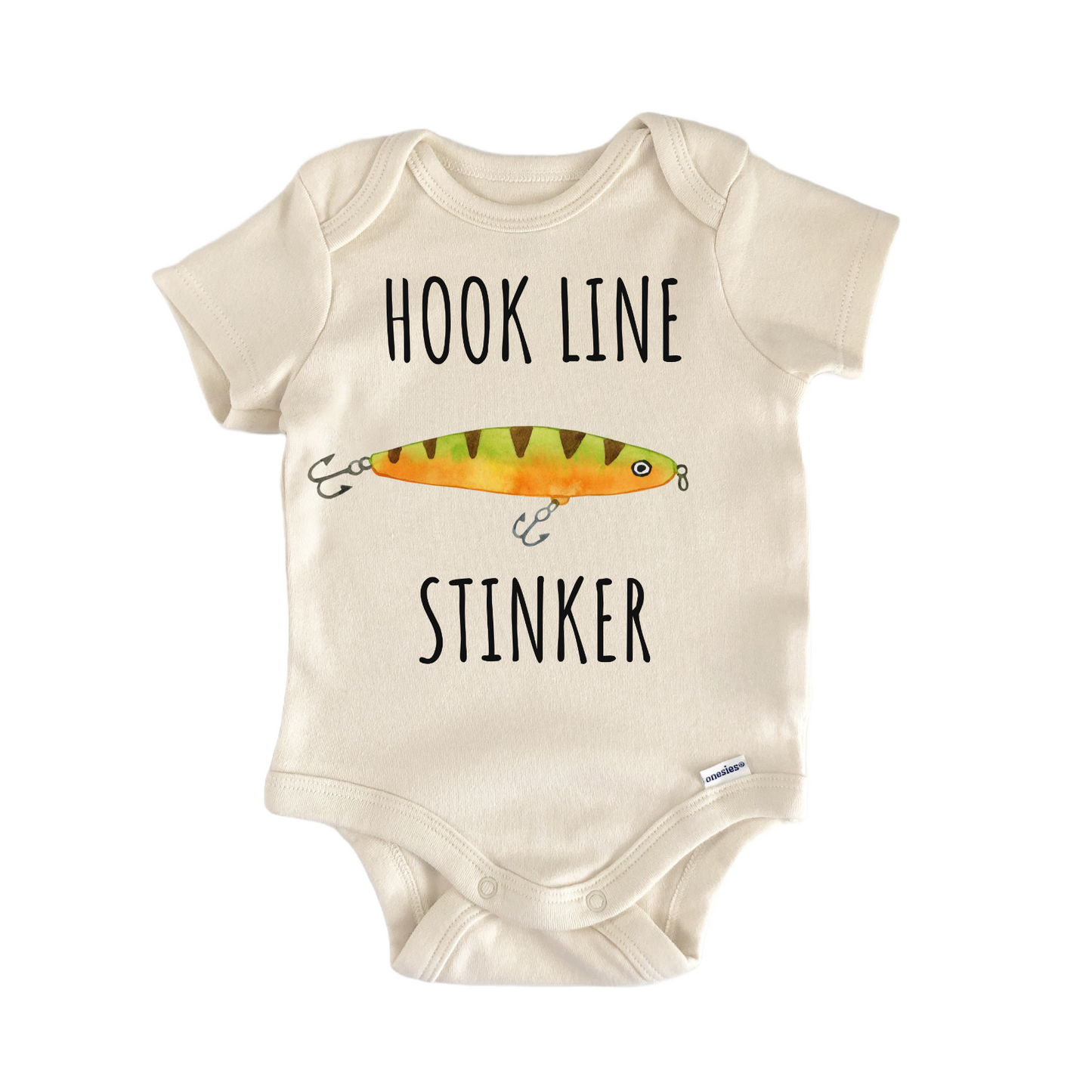 Hook Line Stinker Fishing Fisherman Baby Gift Baby Bodysuit