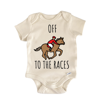 Horse Racing Equestrian Race Baby Gift Baby Bodysuit