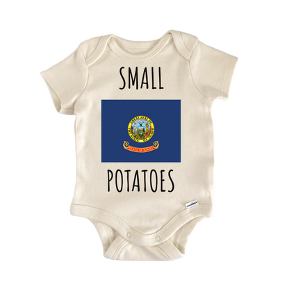 Idaho Small Potato State Flag Baby Gift Baby Bodysuit