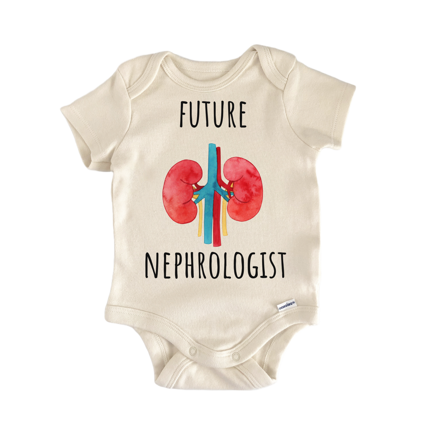 Kidney Doctor Nephrologist Hands Baby Gift Baby Bodysuit