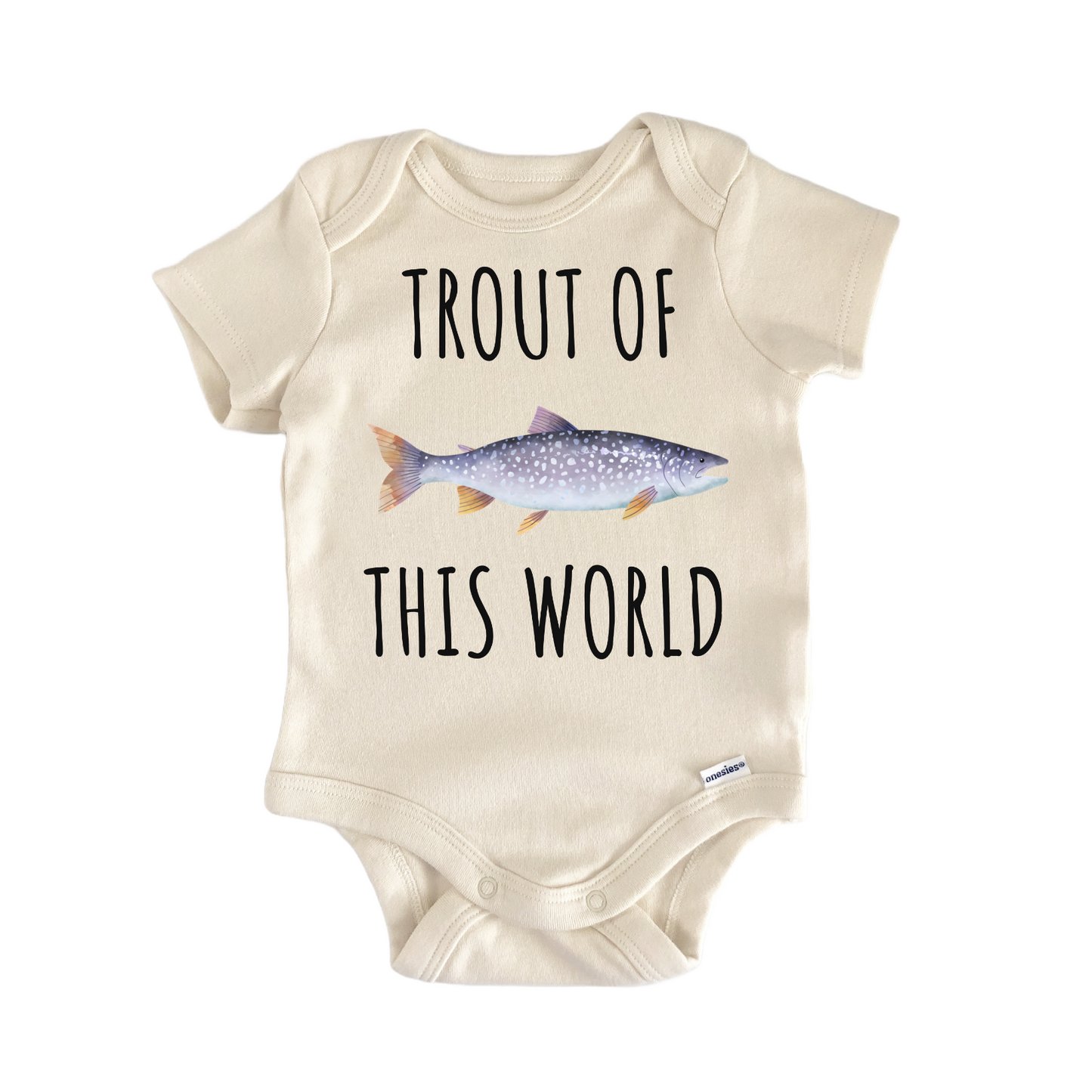 Lake Trout Fishing Baby Gift Baby Bodysuit