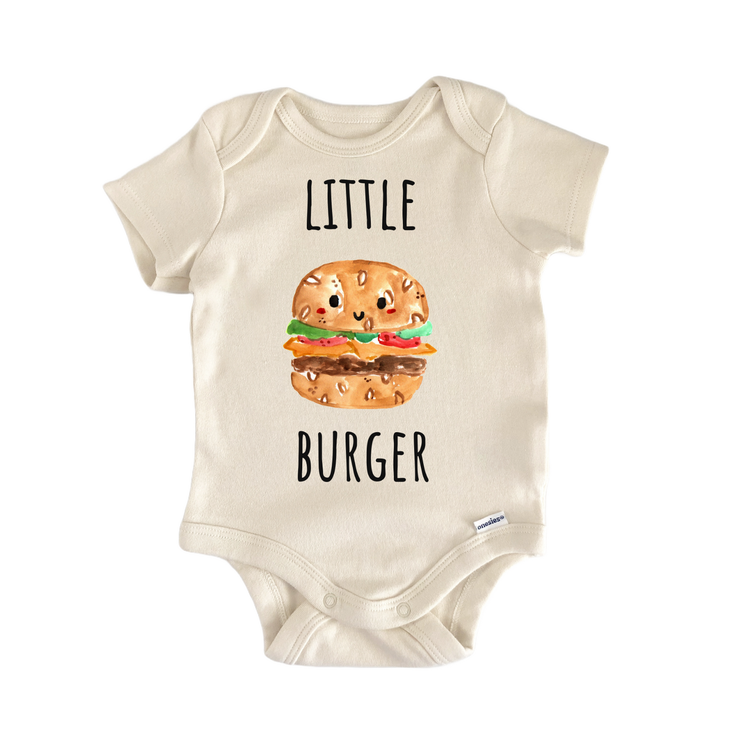 Burger Lettuce Cheese BBQ Baby Gift Baby Bodysuit