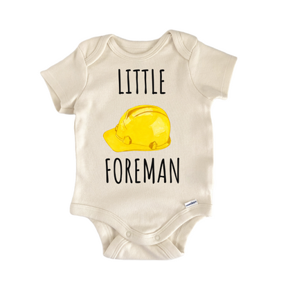 Little Foreman Construction Hardhat Baby Gift Baby Bodysuit
