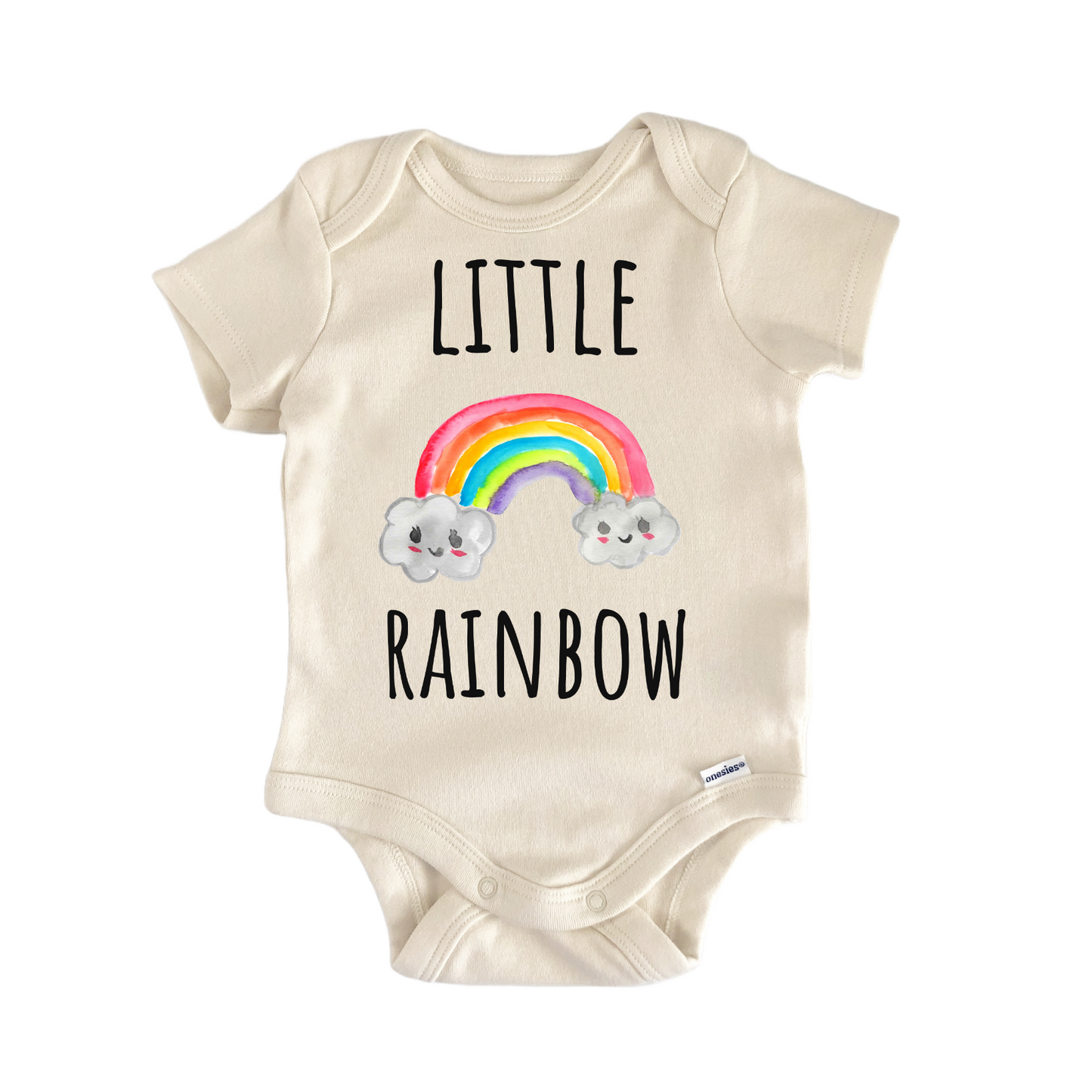 Little Rainbow Clouds Weather Baby Gift Baby Bodysuit