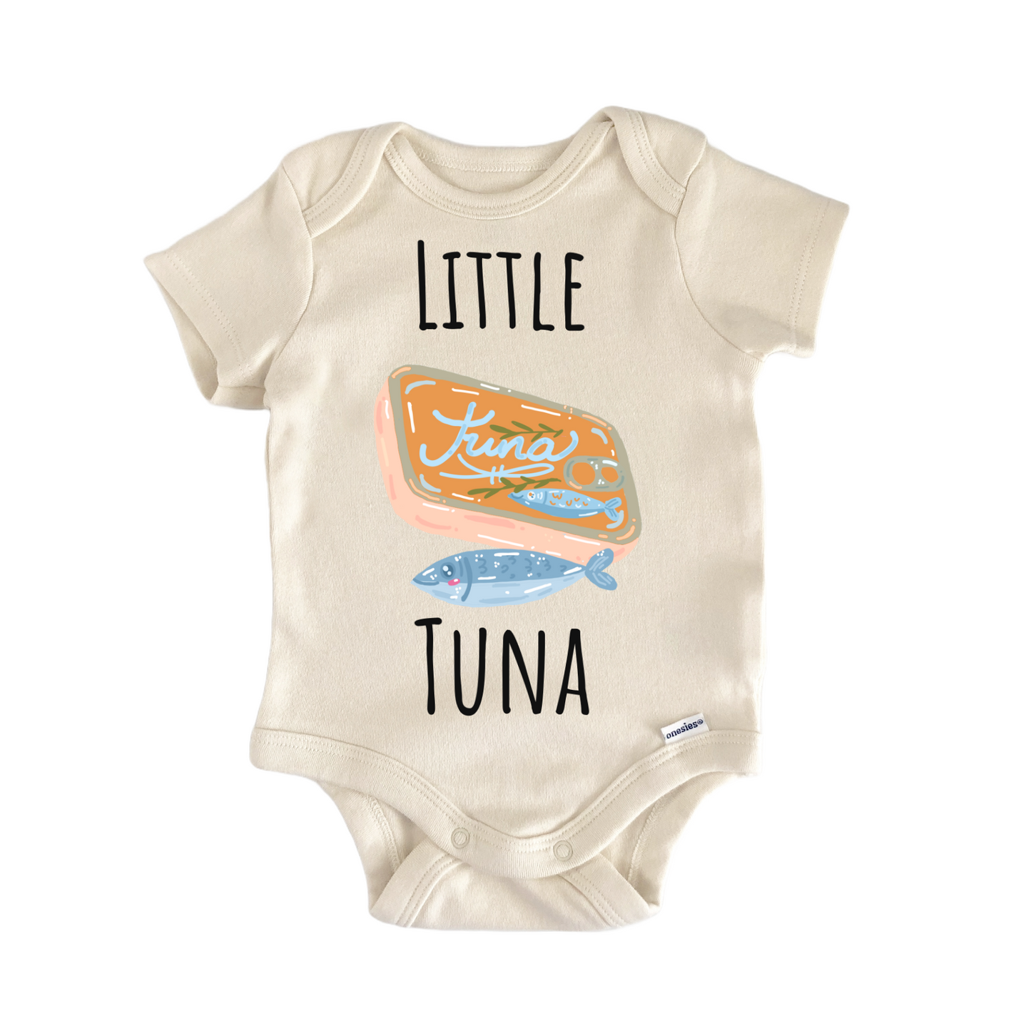 Little Tuna Fish Saltwater Seafood Baby Gift Baby Bodysuit