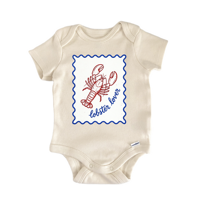 Lobster Lover Stamp Baby Gift Baby Bodysuit