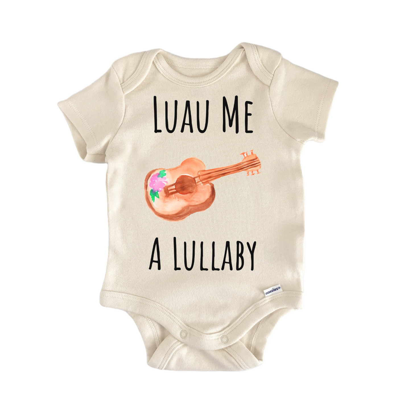 Hawaiian Luau Ukulele Baby Gift Baby Bodysuit