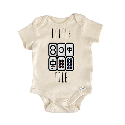Mahjong Tile Boardgame Baby Gift Baby Bodysuit