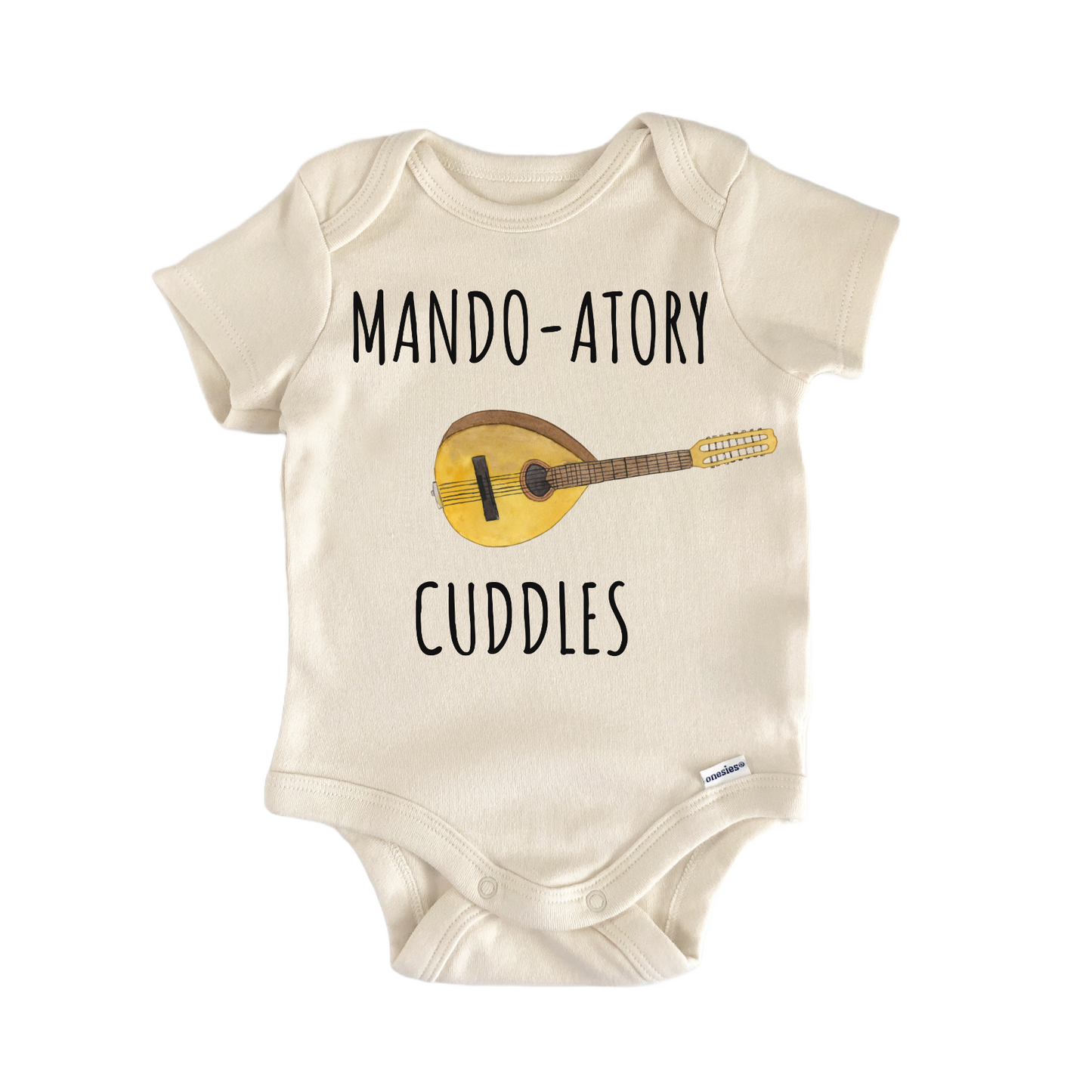Mandolin Guitar String Instrument Acoustic Baby Gift Baby Bodysuit