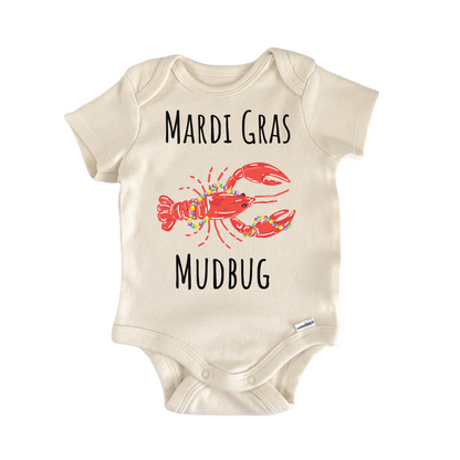 Mardi Gras Mudbug Crawfish Cajun Baby Gift Baby Bodysuit