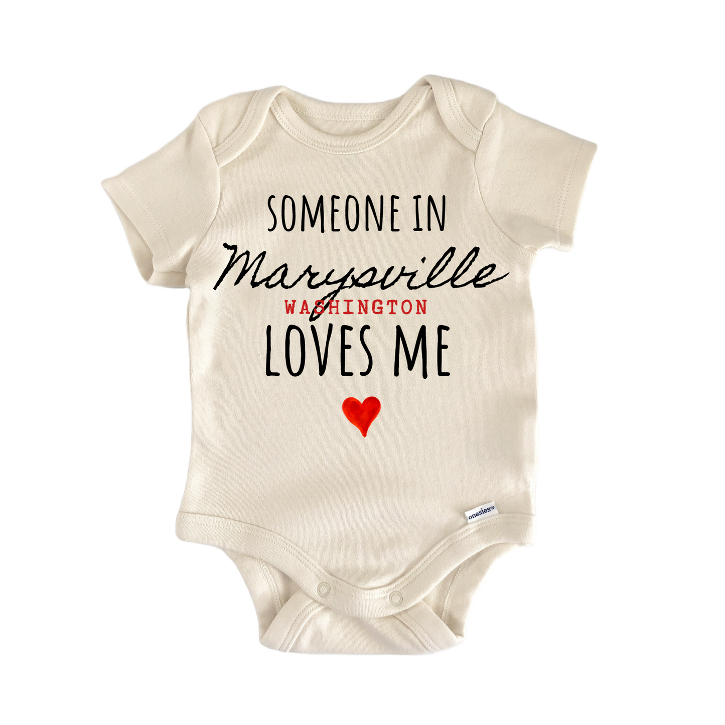 Marysville Washington Baby Gift Baby Bodysuit