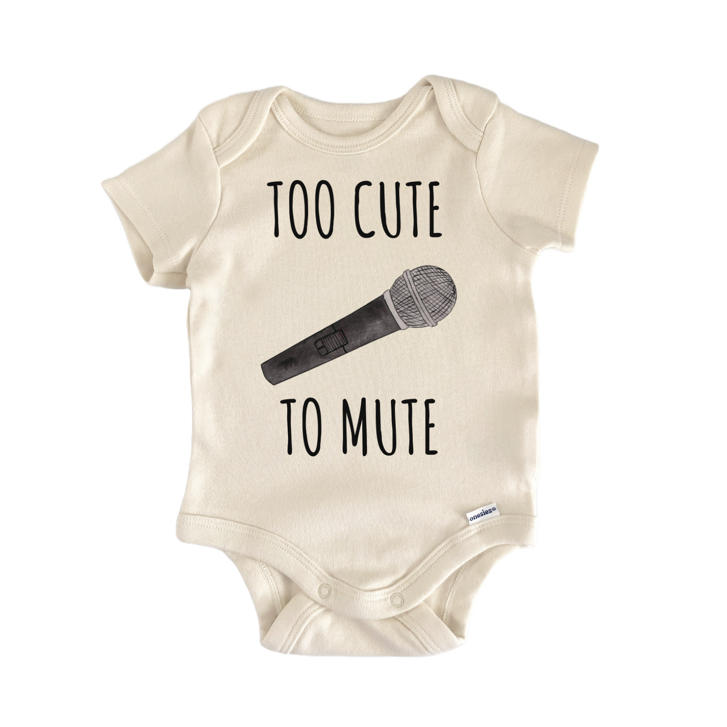 Microphone Singer Band Instrument Baby Gift Baby Bodysuit