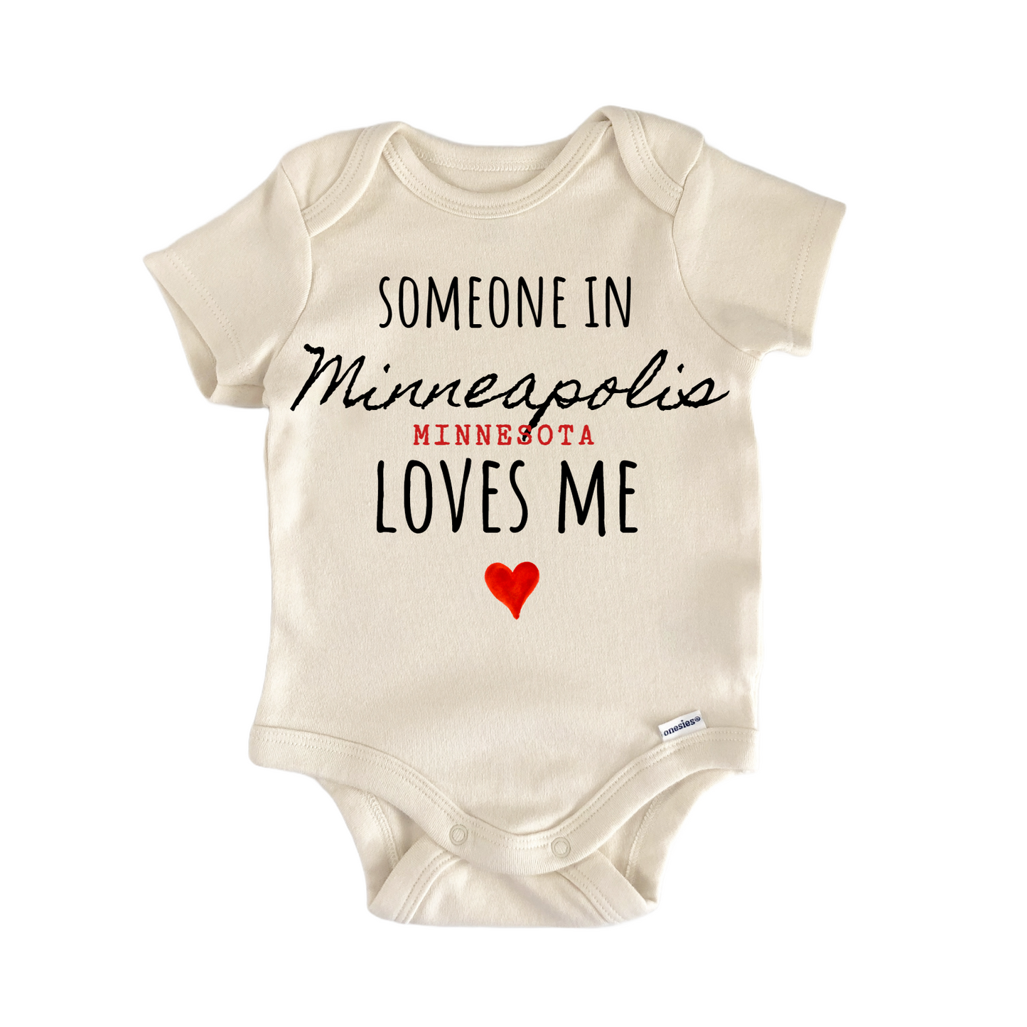 Minneapolis Minnesota Baby Gift Baby Bodysuit