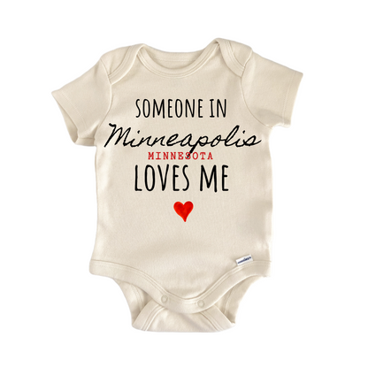 Minneapolis Minnesota Baby Gift Baby Bodysuit