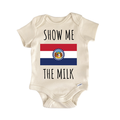 Missouri Show Me State Flag Baby Gift Baby Bodysuit