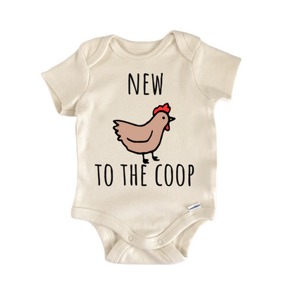 Chicken Coop Farm Newborn Gift Baby Bodysuit