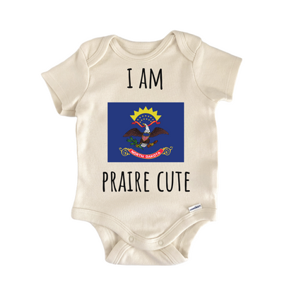 North Dakota Prairie State Flag Baby Gift Baby Bodysuit