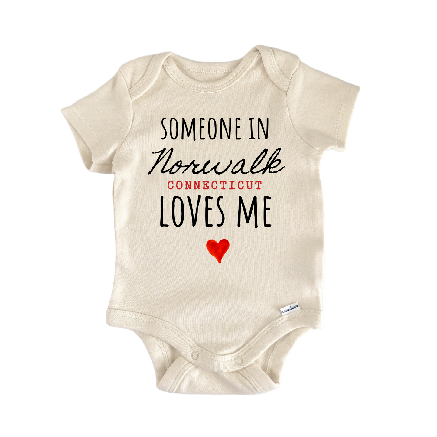 Norwalk Connecticut Baby Gift Baby Bodysuit