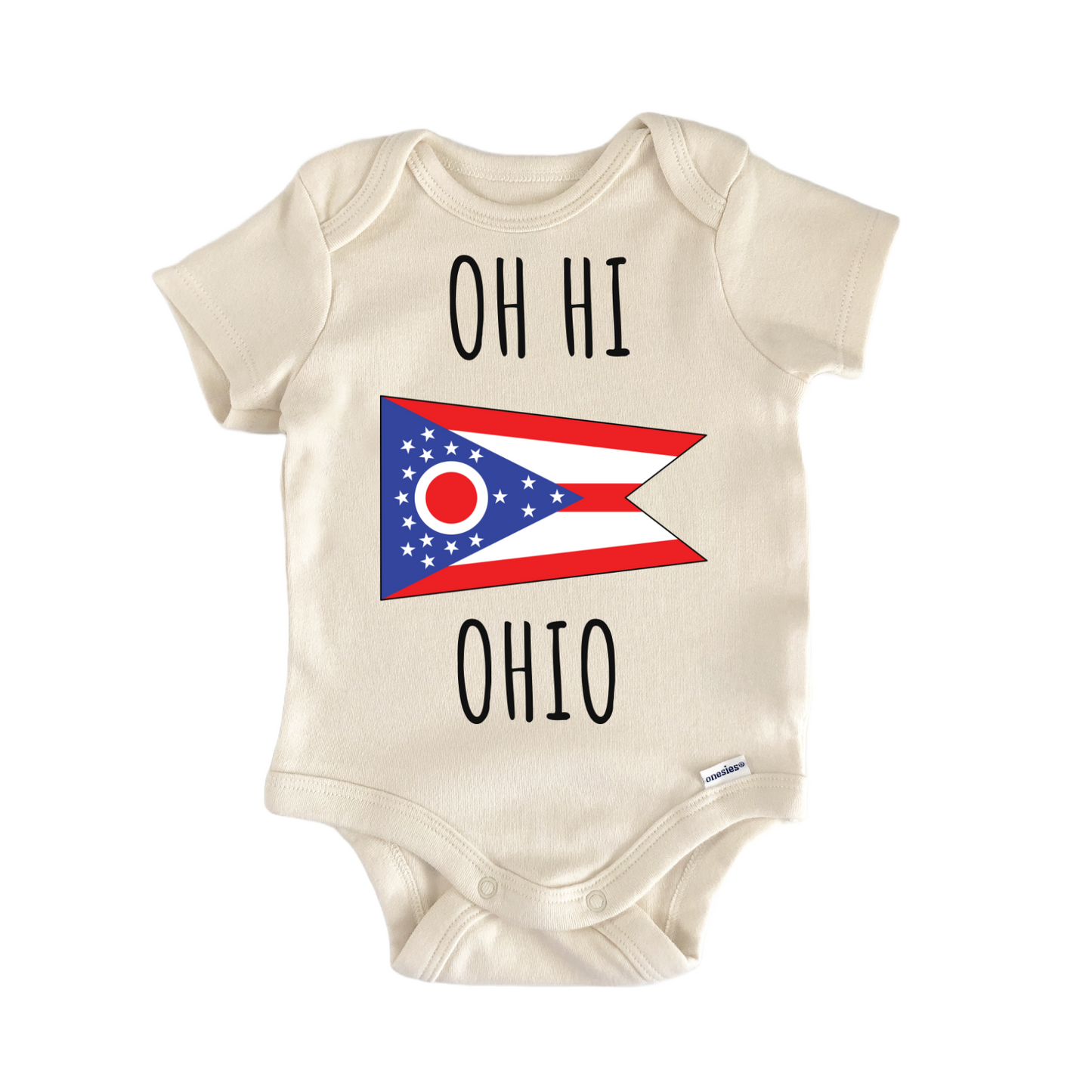 Ohio State Flag Baby Gift Baby Bodysuit