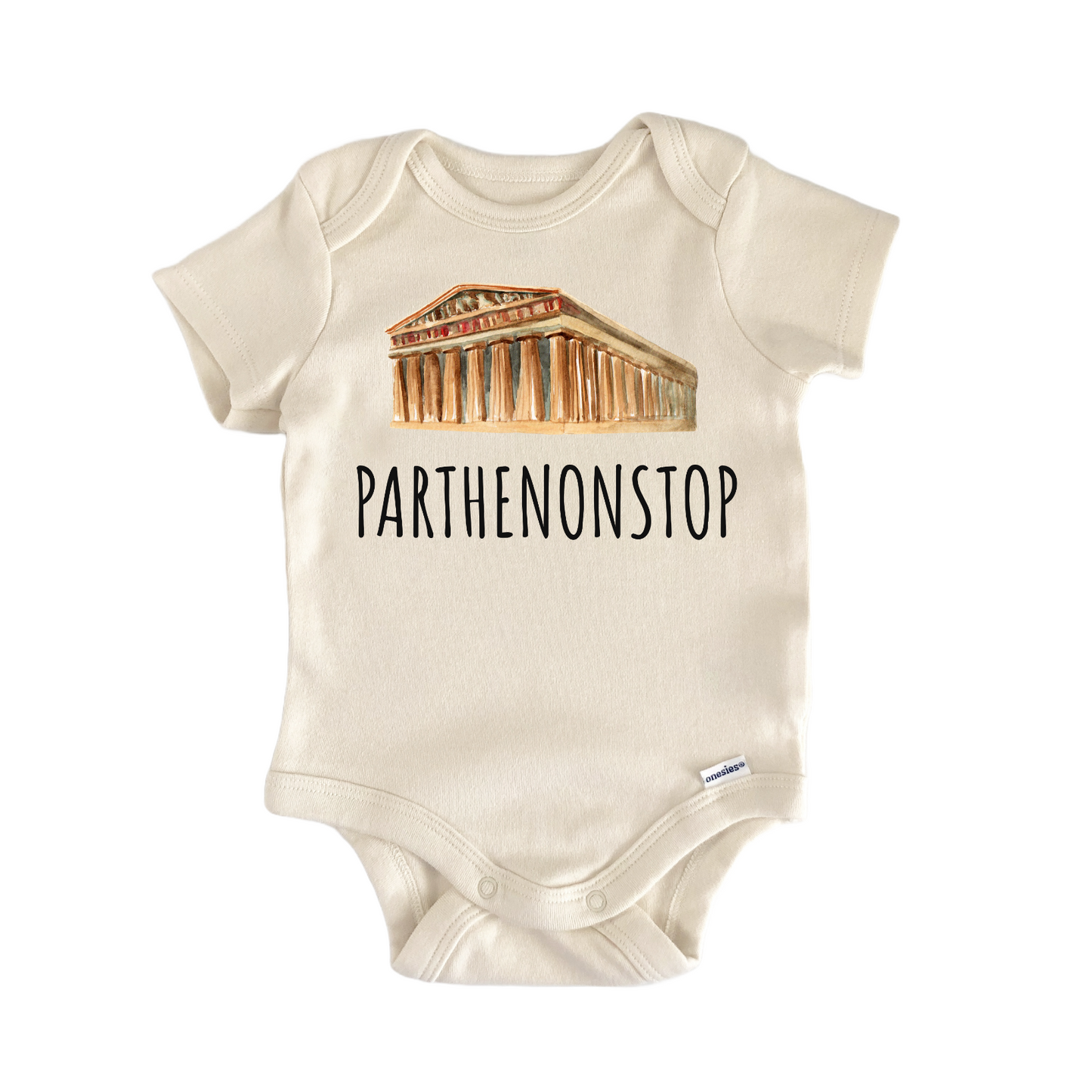 Parthenon Greek Greece Baby Gift Baby Bodysuit