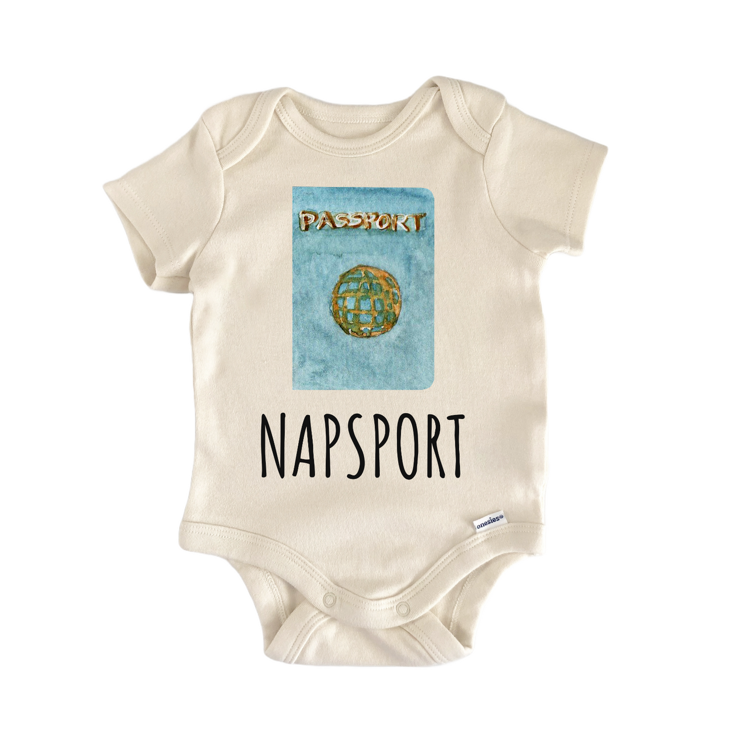 Passport Adventure Travel Airplane Baby Gift Baby Bodysuit