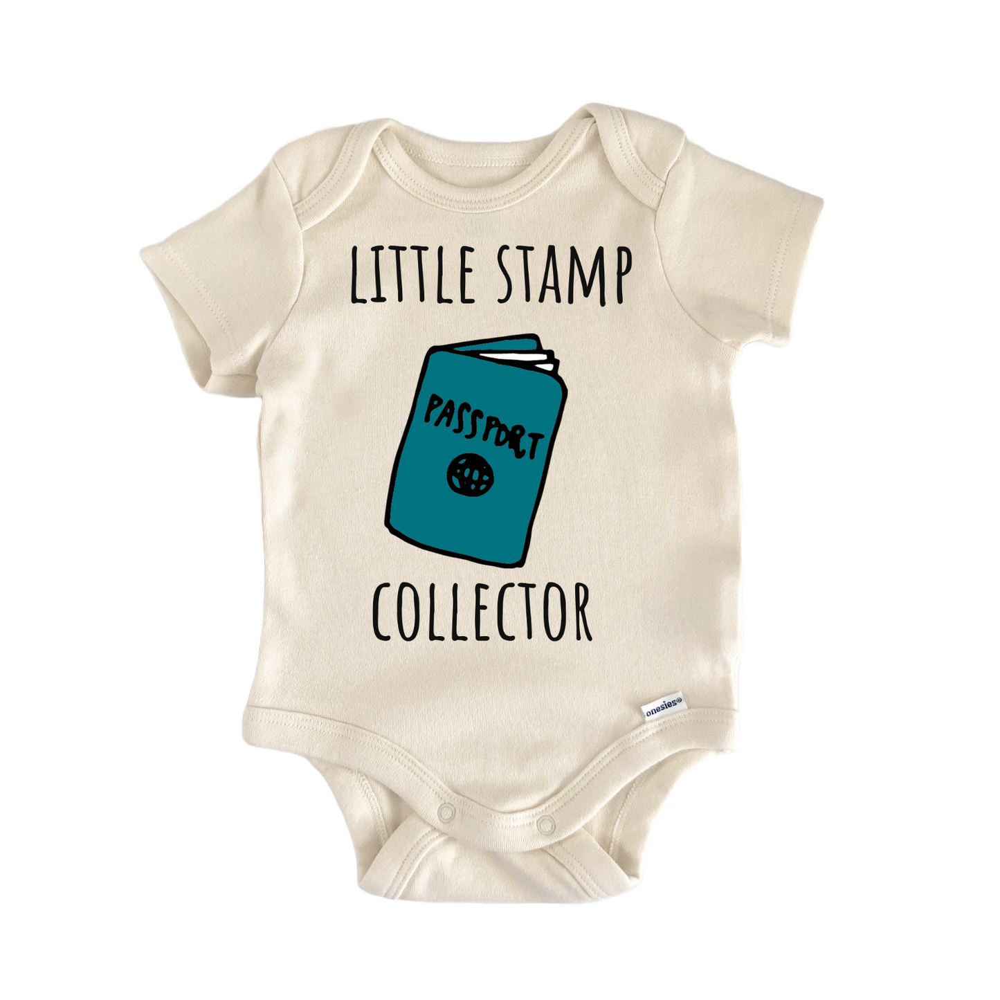 Passport Stamp Travel Adventure Baby Gift Baby Bodysuit