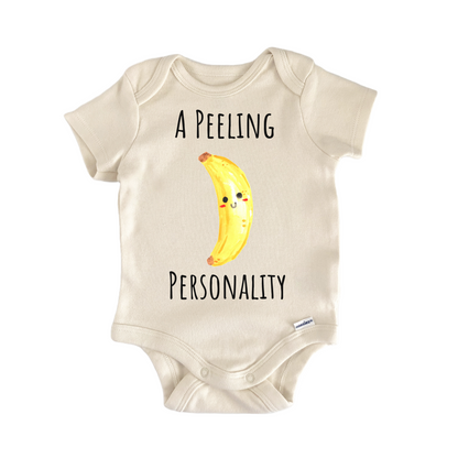 Peeling Banana Peel Fruit Monkey Baby Gift Baby Bodysuit