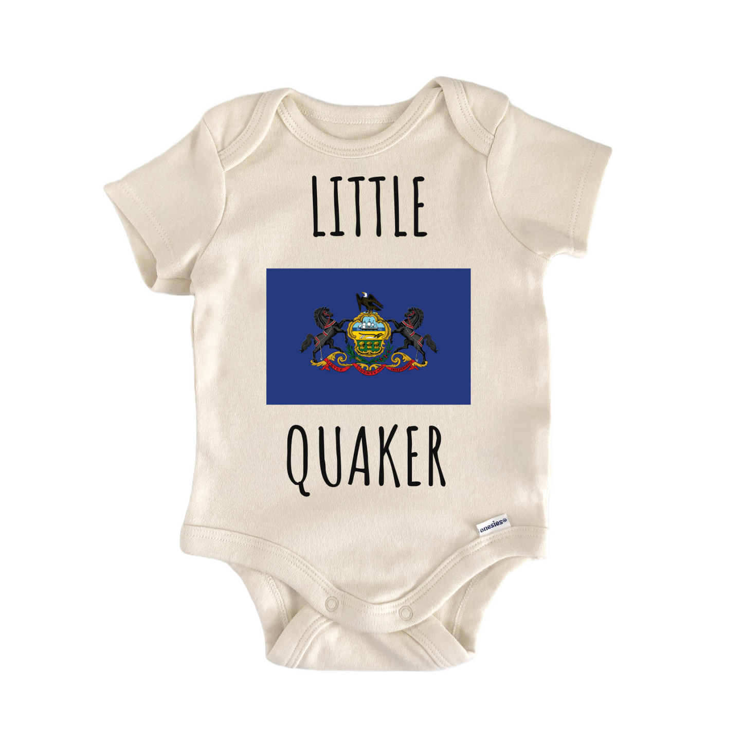 Pennsylvania State Flag Baby Gift Baby Bodysuit