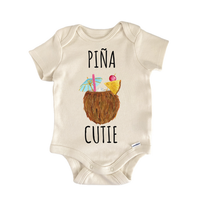 Pina Colada Cocktail Coconut Tropical Baby Gift Baby Bodysuit