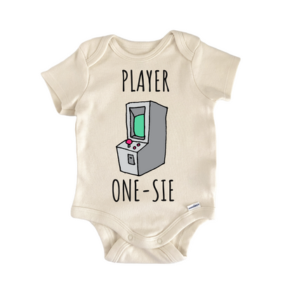 Player 1 Arcade Gaming Baby Gift Baby Bodysuit