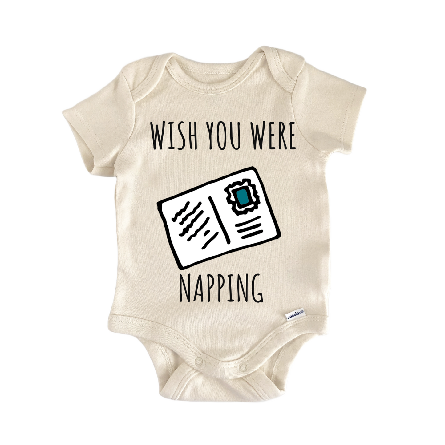 Postcard Travel Adventure Airplane Baby Gift Baby Bodysuit
