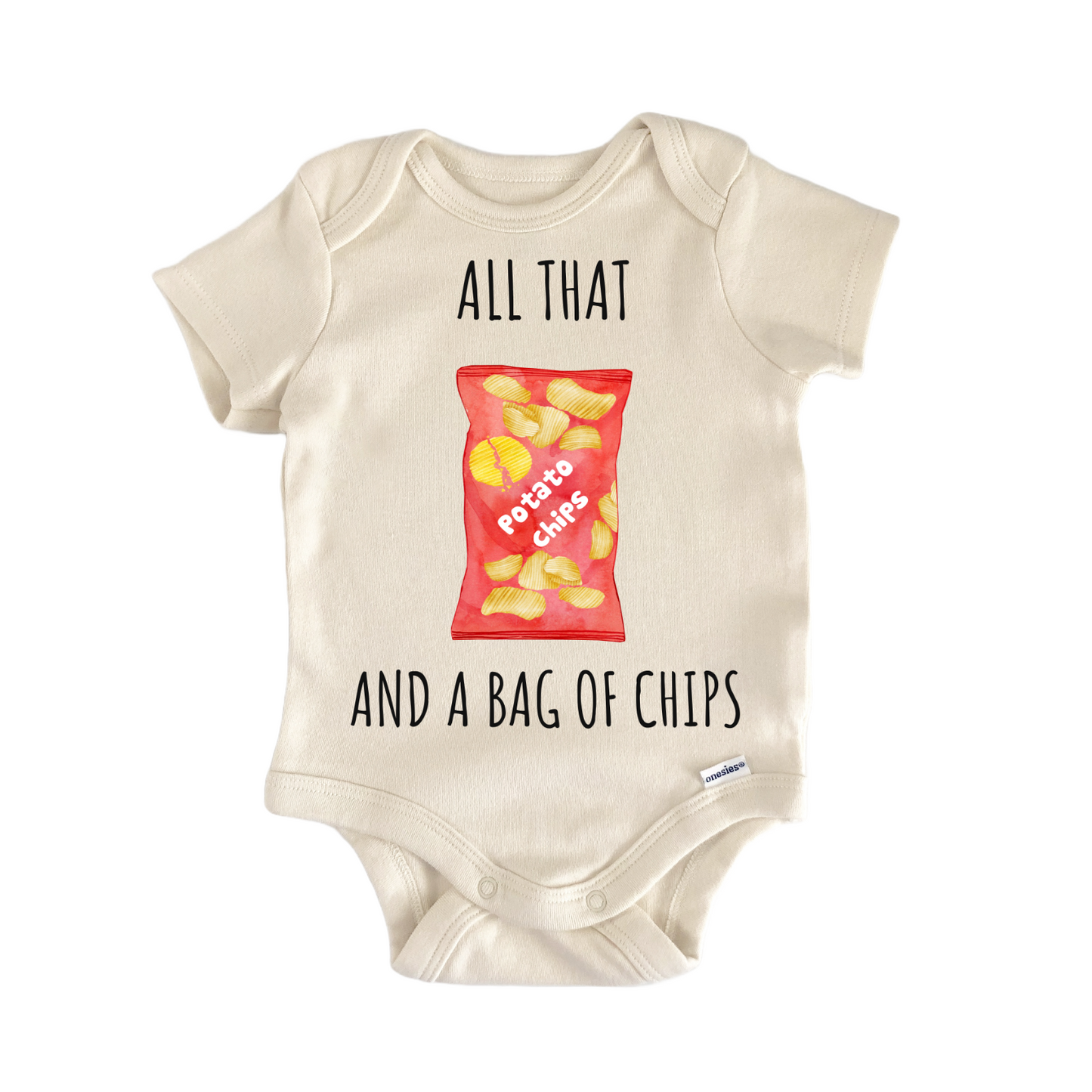 Potato Chips Potato Snack Baby Gift Baby Bodysuit