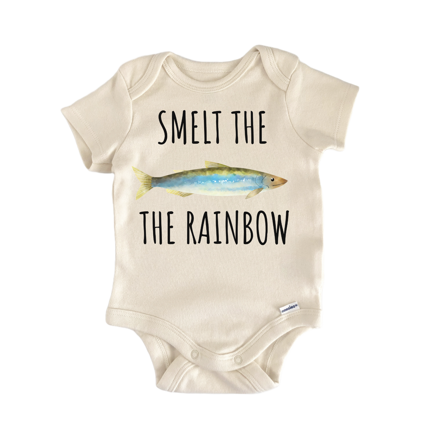Rainbow Smelt Fish Freshwater Fishing Baby Gift Baby Bodysuit