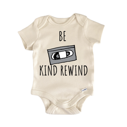 Rewind VHS 80s 90s Movie Store Baby Gift Baby Bodysuit